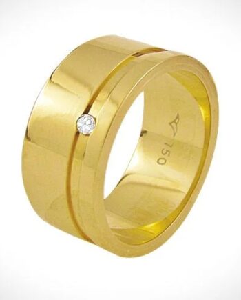 Aliança "diamond 1" ouro 18k com um brilhante